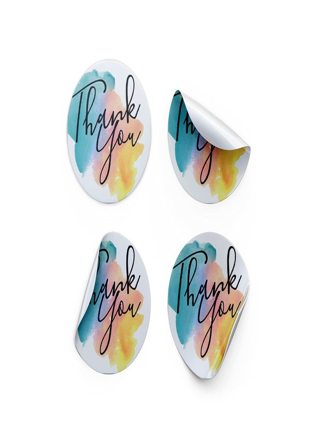 D2C Gift Wrap Stickers Decorative Round Multi Designs Craft Sealing Stickers of Thank You Adhesive Labels for Small Business Gift Tags Item (140 Pieces, Multicolour) - Image 1